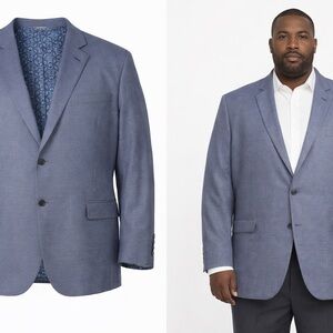 Oak Hill Men’s Big & Tall Sport Coat Blazer – 4XLT (58R / 60R